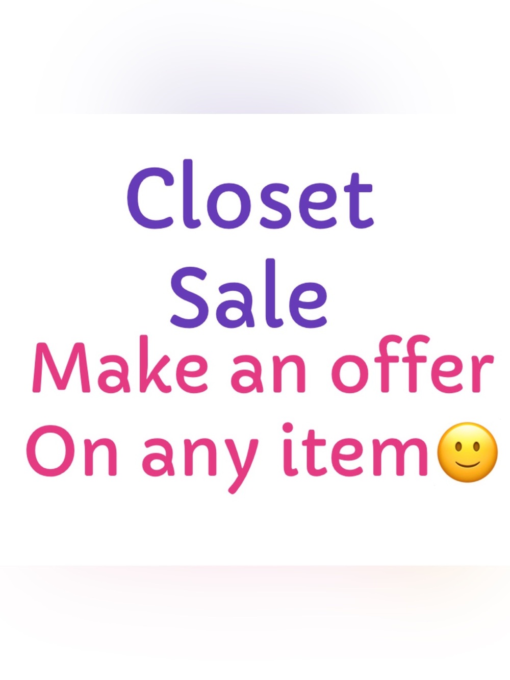 Closet Sale! Make an offer or create a bundle🙂